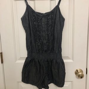 Denim-Style Romper
